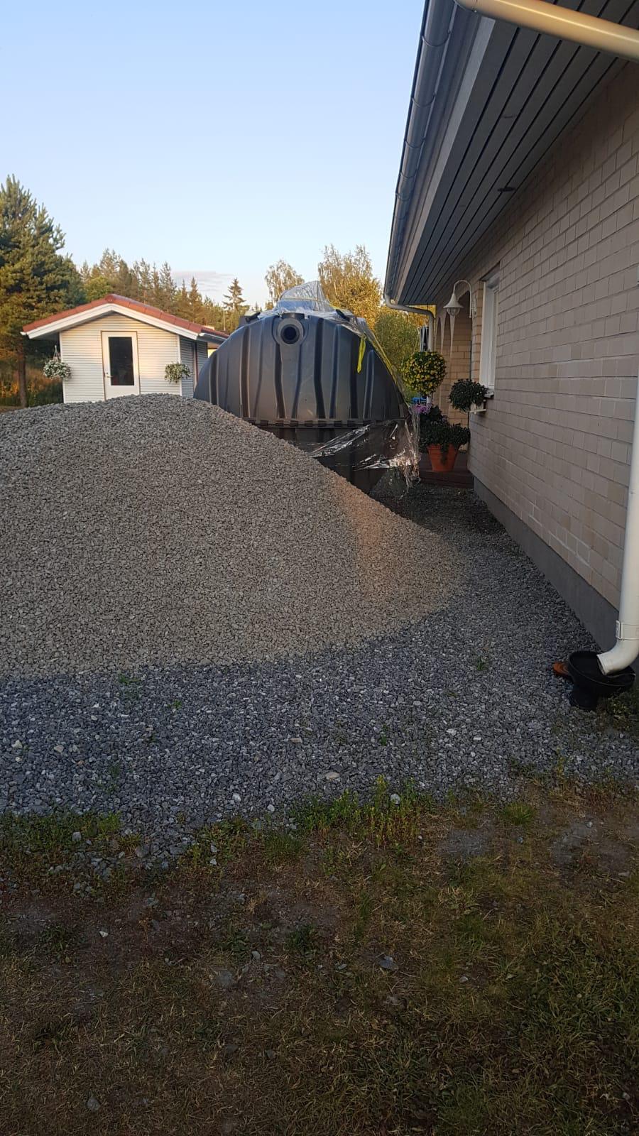 Jätevesijärjestelmä remontin aloittaminen Jätevesijärjestelmä remontin aloitustilanne